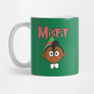 Misfit Elf 2 Red and Green Mug